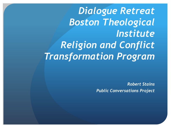 dialogue retreat boston theological