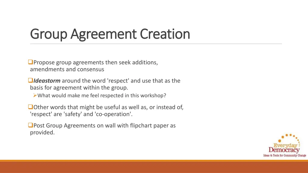 group agreement creation group agreement creation