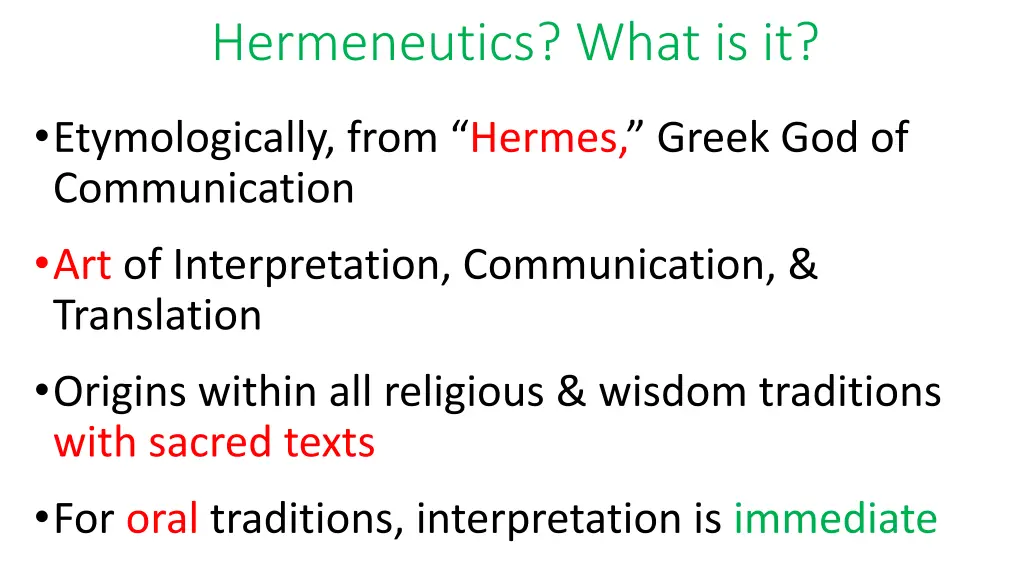 hermeneutics what is it