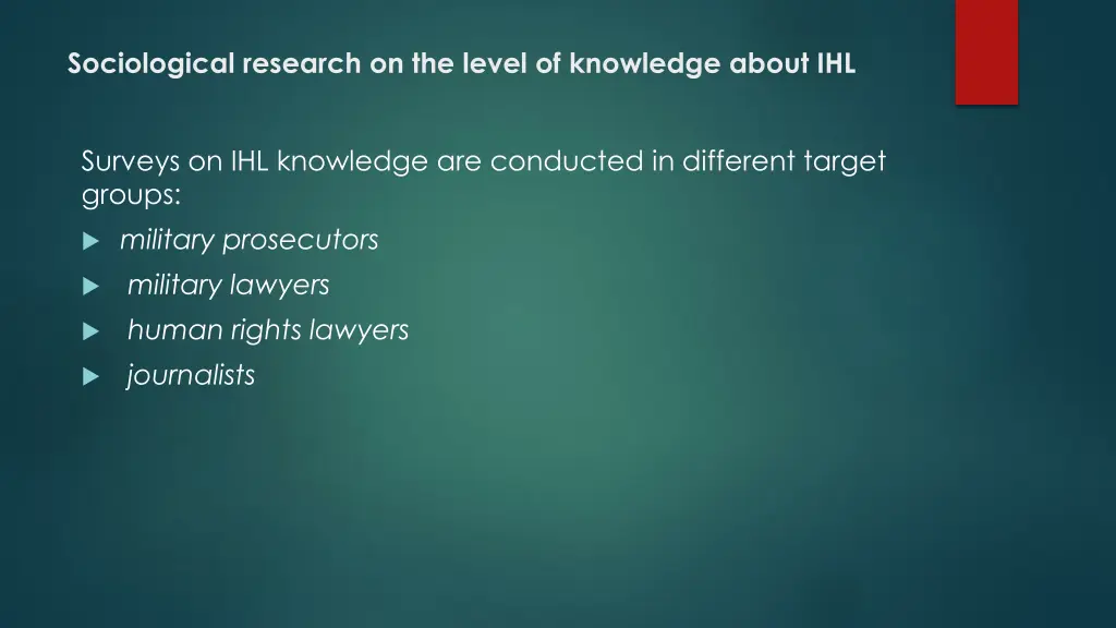 sociological research on the level of knowledge