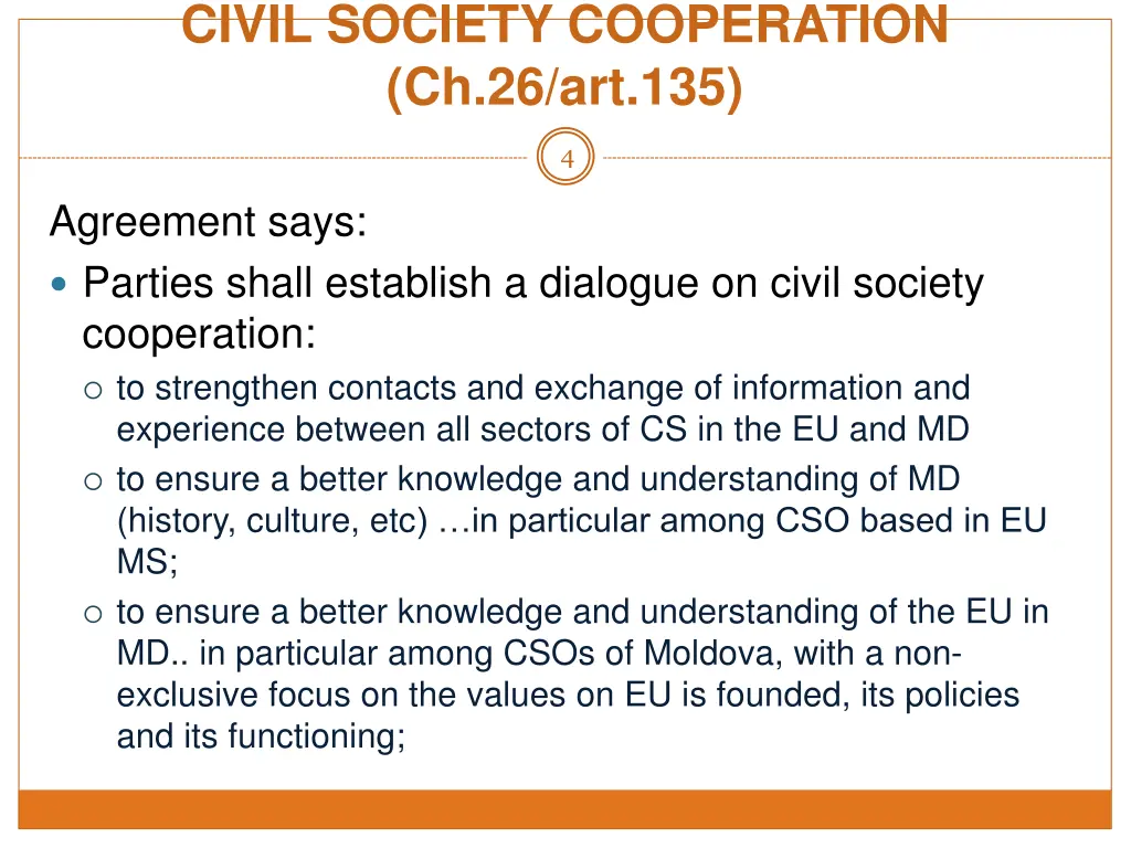 civil society cooperation ch 26 art 135