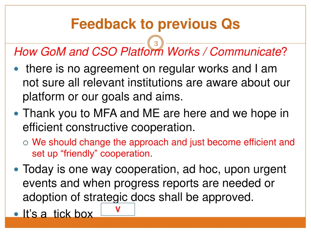 feedback to previous qs 1