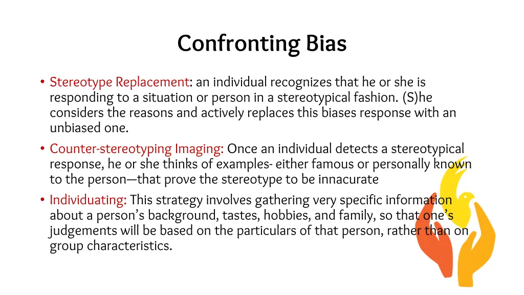 confronting bias