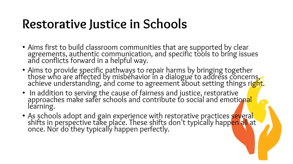 restorative justice in schools