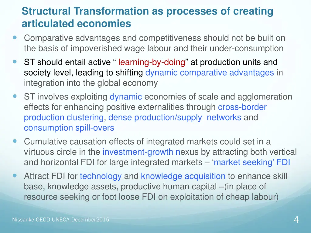 structural transformation as processes