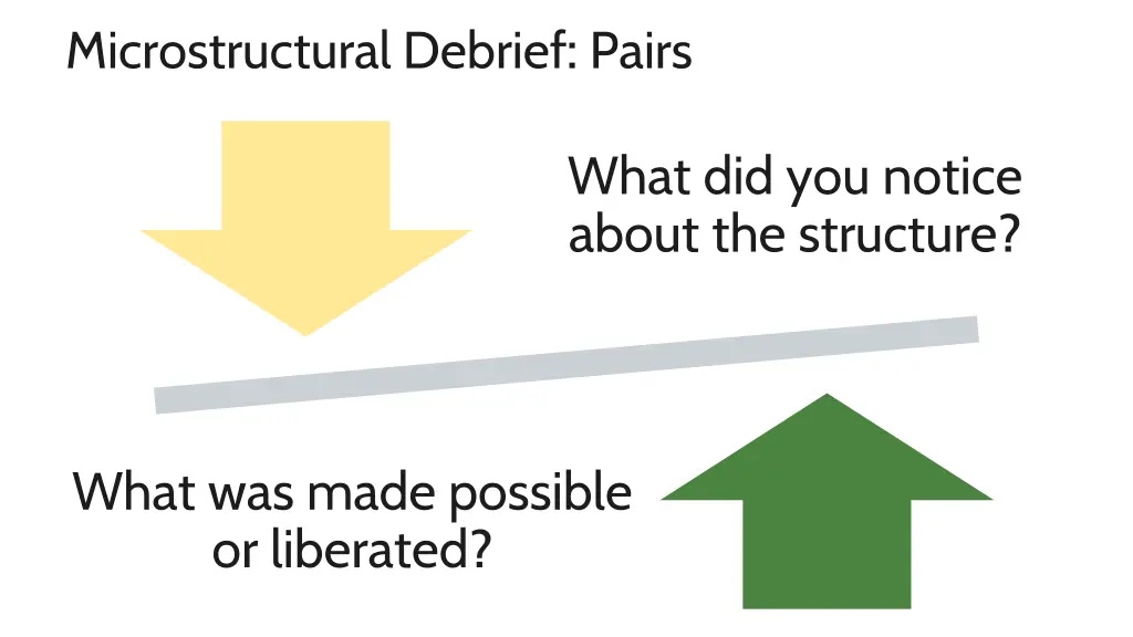 microstructural debrief pairs