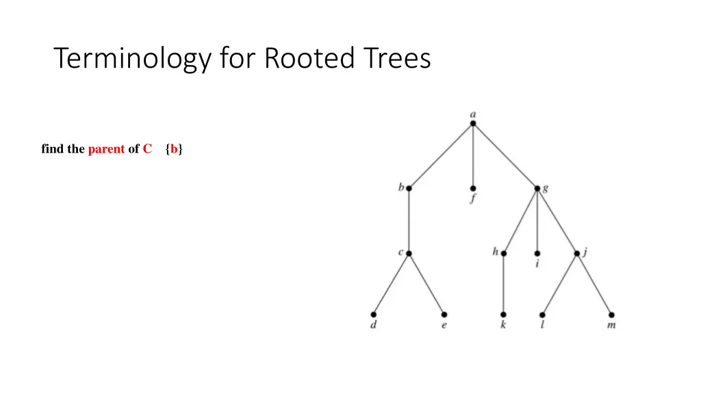 terminology for rooted trees