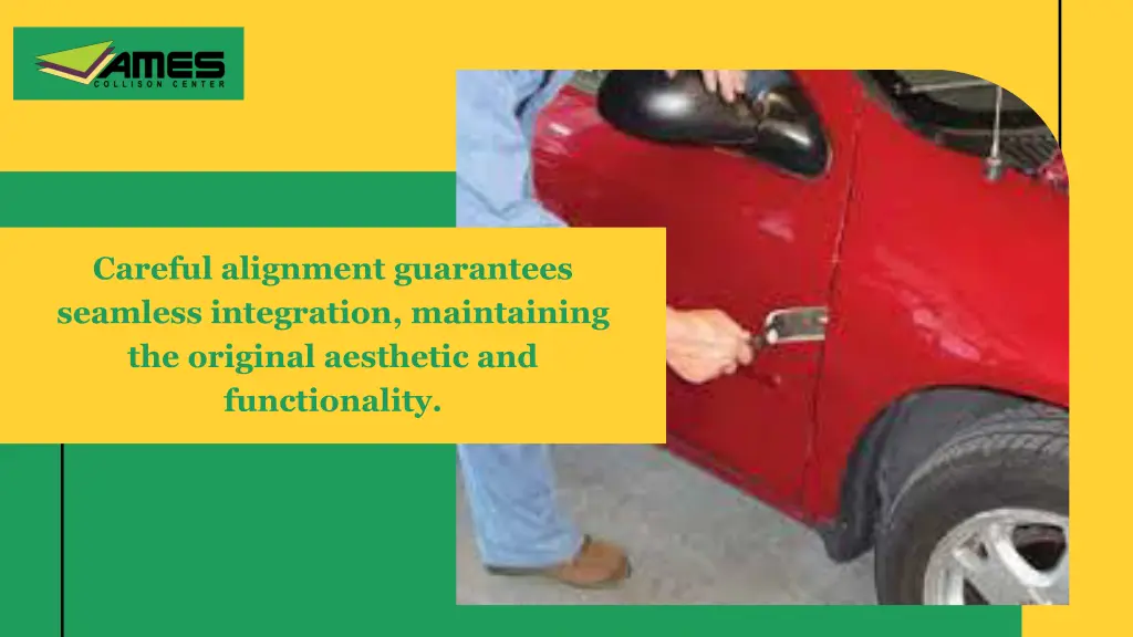 careful alignment guarantees seamless integration