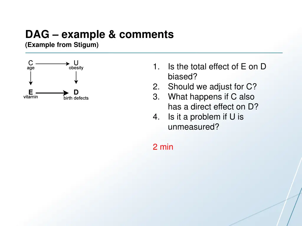 dag example comments example from stigum