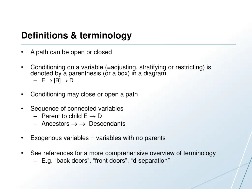 definitions terminology 1