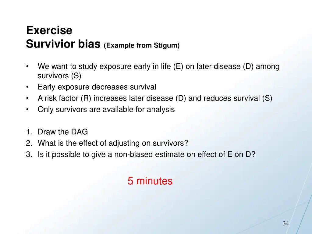 exercise survivior bias example from stigum