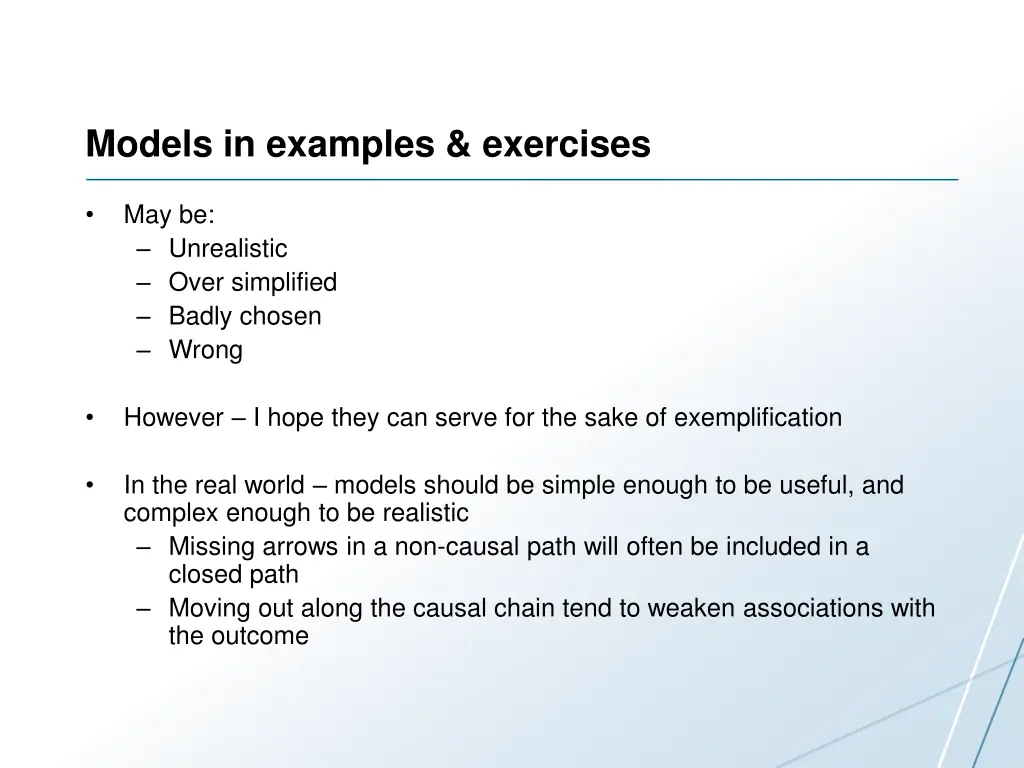 models in examples exercises