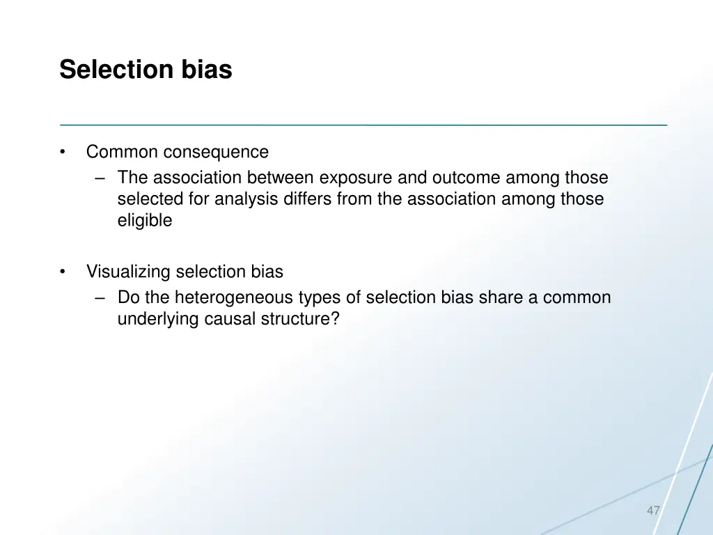 selection bias