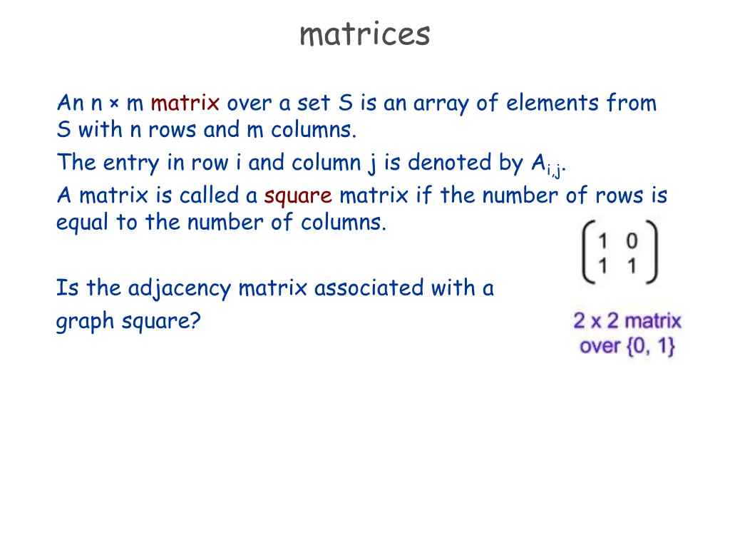 matrices