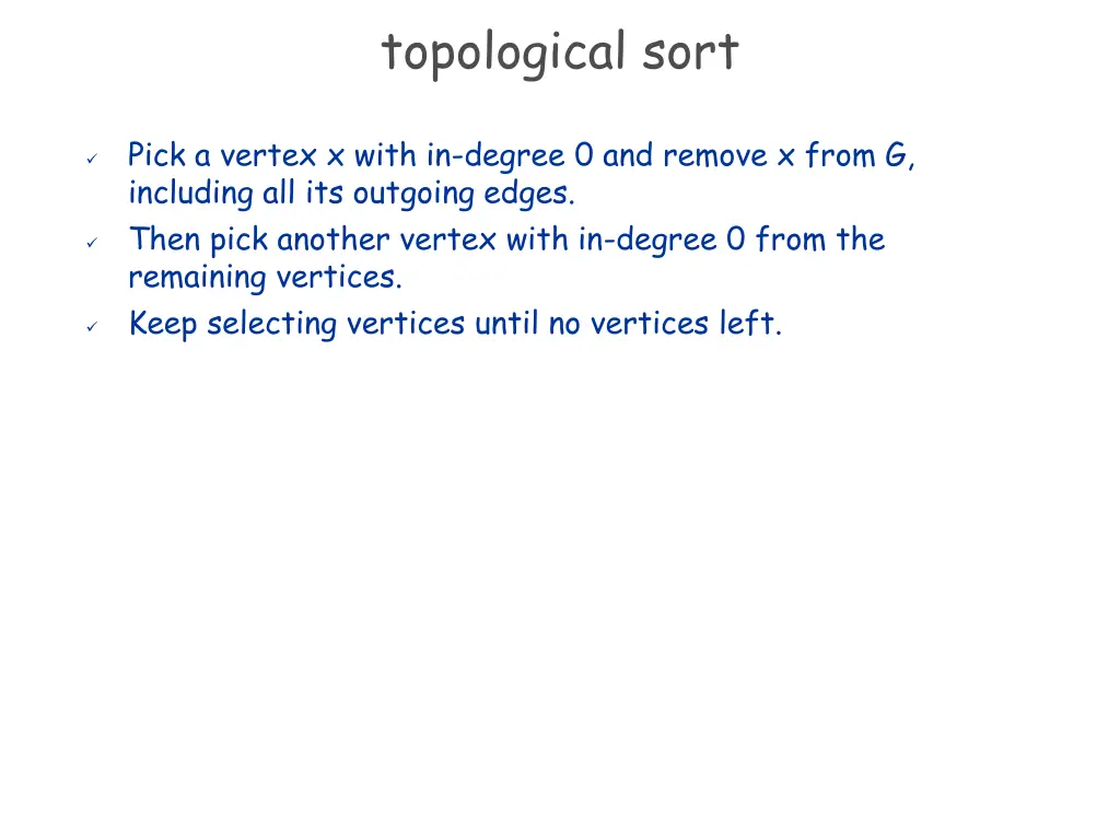 topological sort