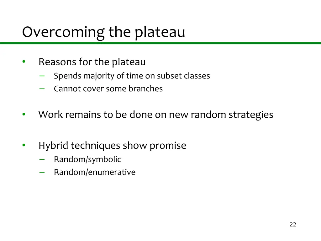 overcoming the plateau