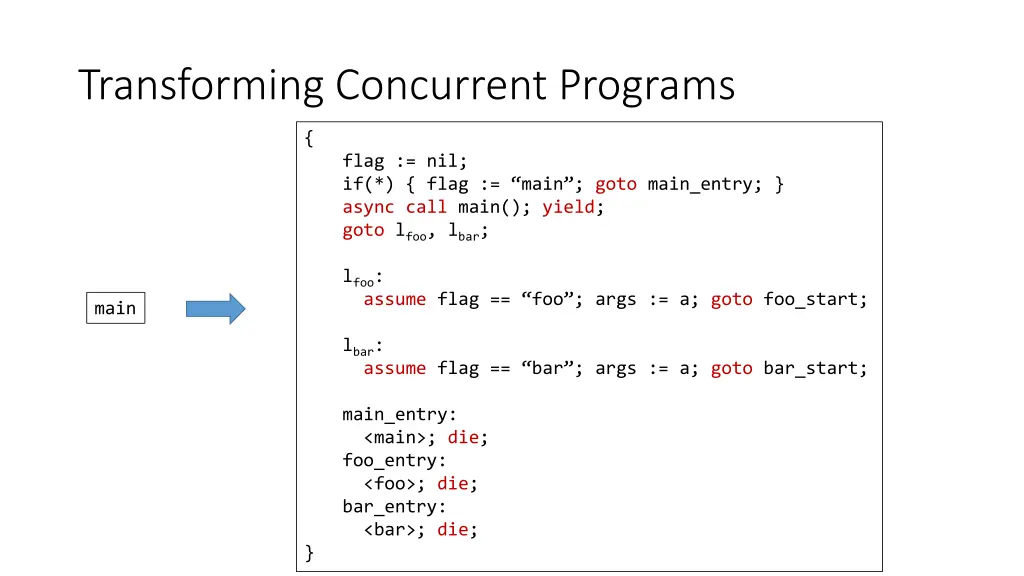 transforming concurrent programs 2