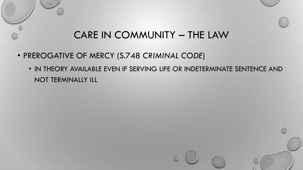 care in community the law 2