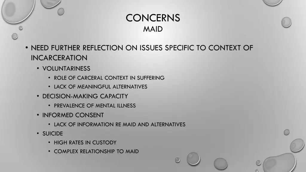 concerns maid 2