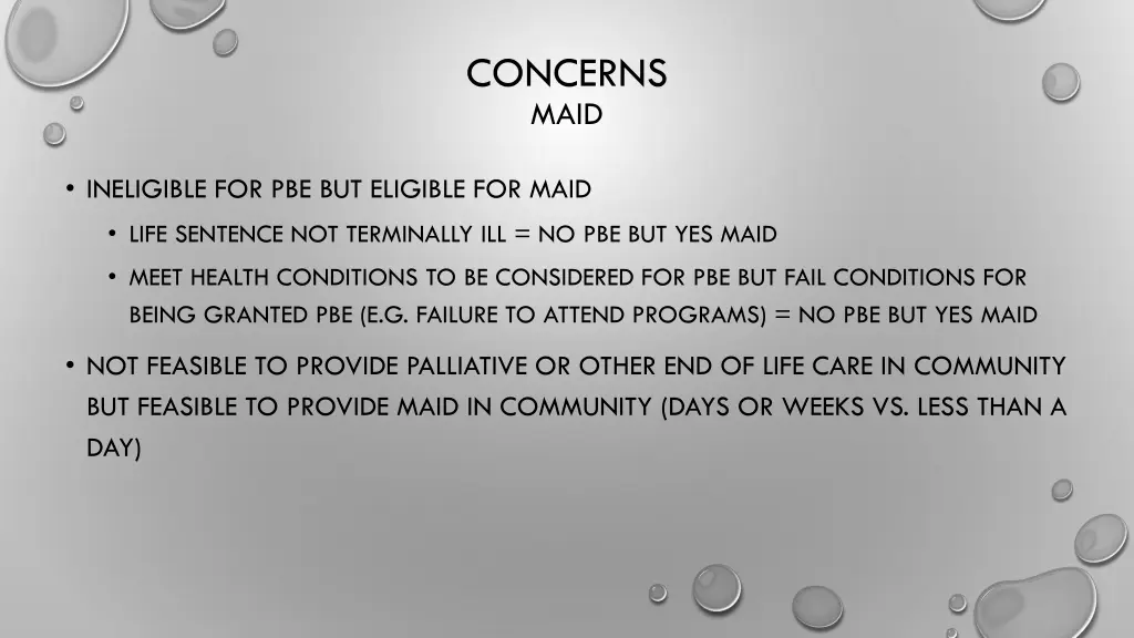 concerns maid