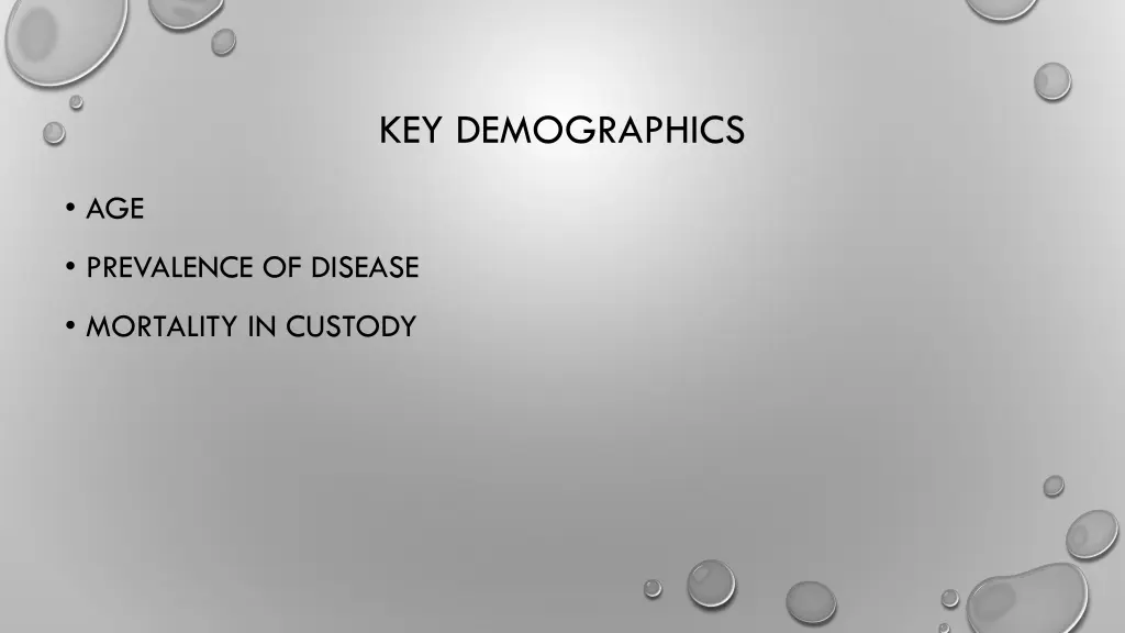 key demographics