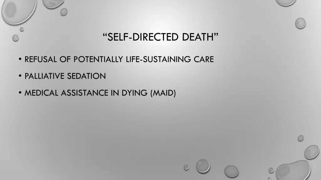 self directed death 1