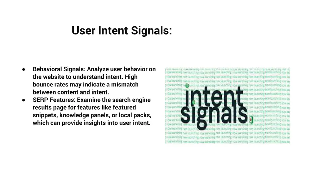 user intent signals