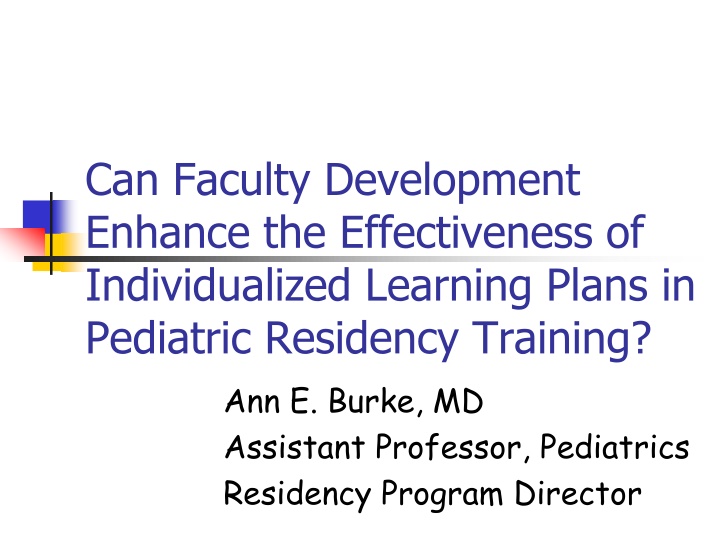 can faculty development enhance the effectiveness