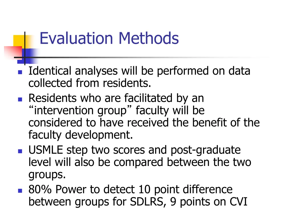 evaluation methods 1