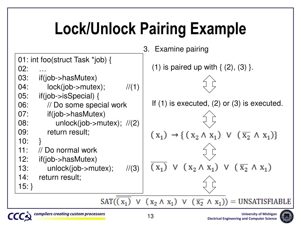 lock unlock pairing example 2