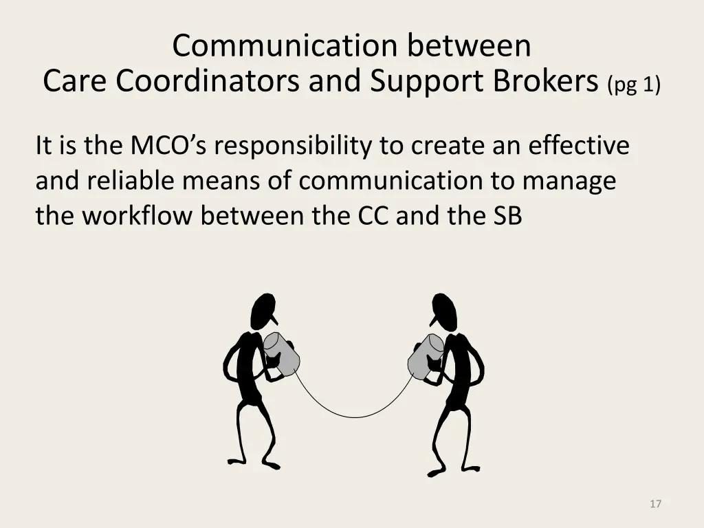 communication between care coordinators