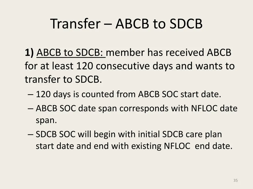 transfer abcb to sdcb