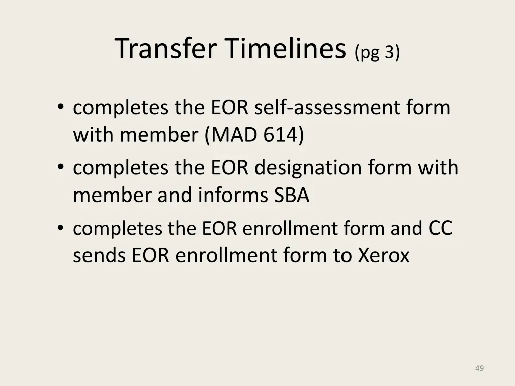 transfer timelines pg 3