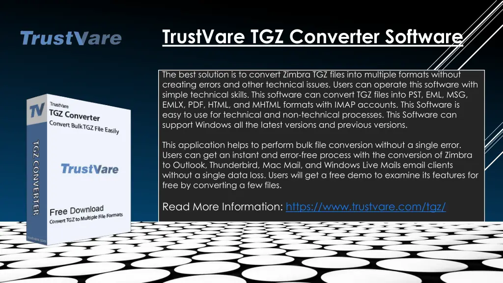 trustvare tgz converter software