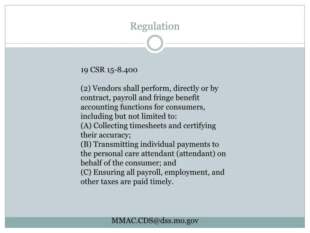 regulation