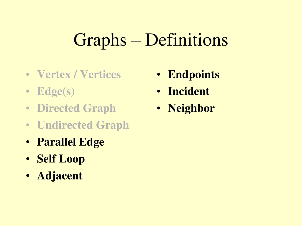 graphs definitions