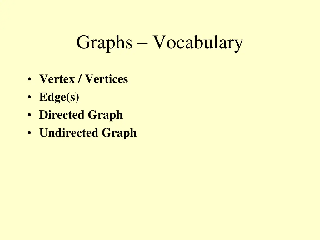 graphs vocabulary 1