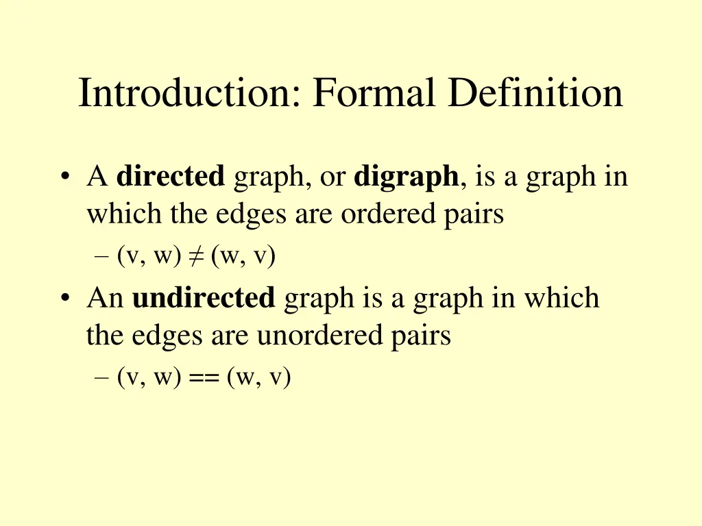 introduction formal definition 1