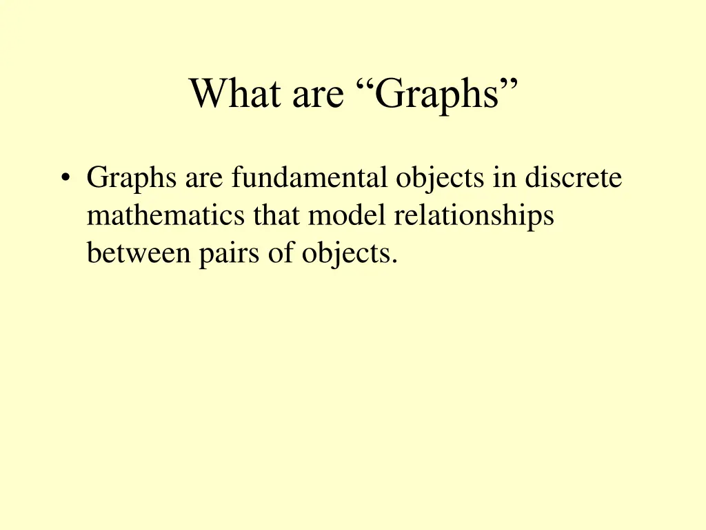 what are graphs