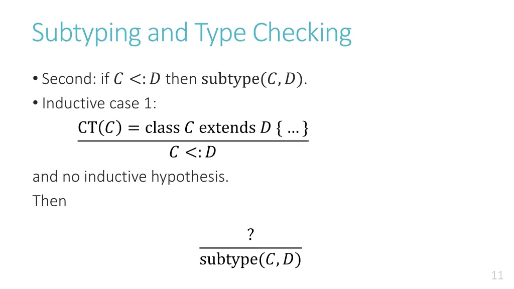 subtyping and type checking 10