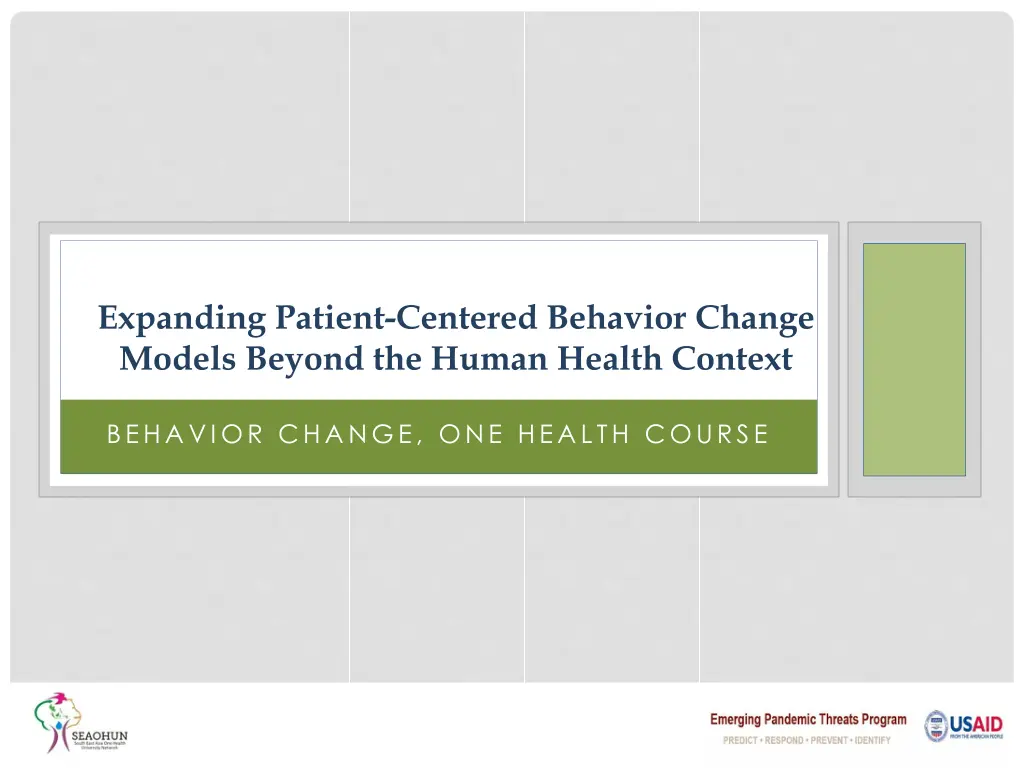 expanding patient centered behavior change models