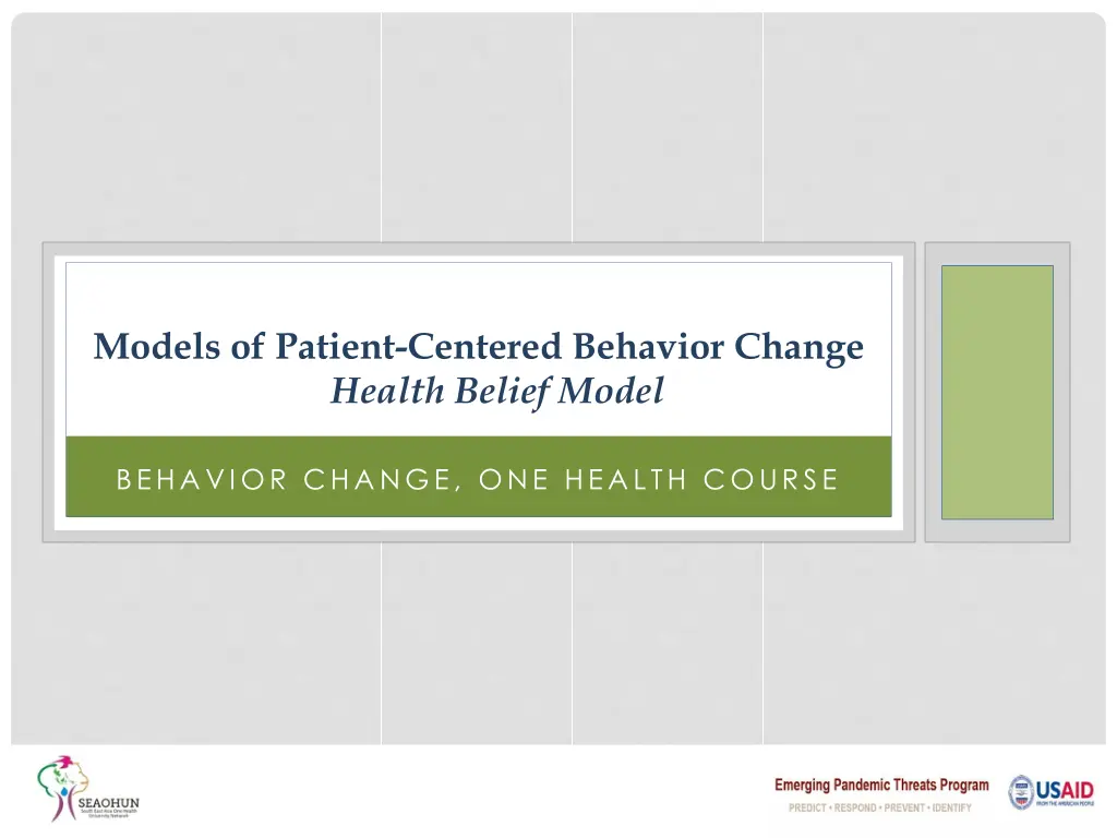 models of patient centered behavior change health