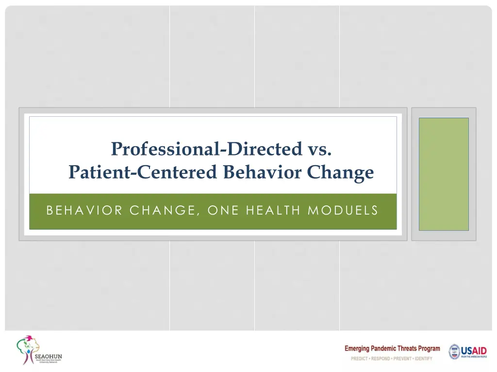 professional directed vs patient centered