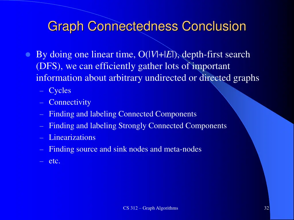 graph connectedness conclusion