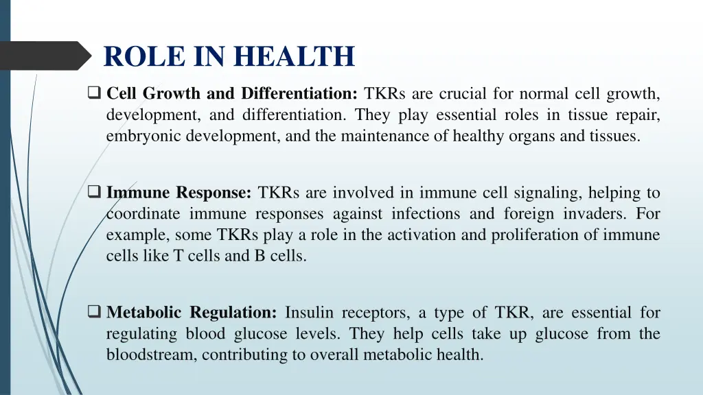 role in health