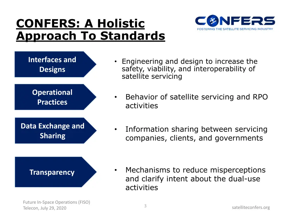 confers a holistic approach to standards