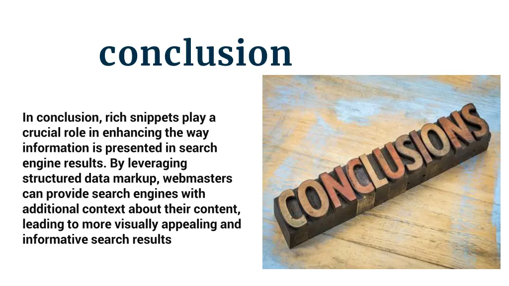 conclusion