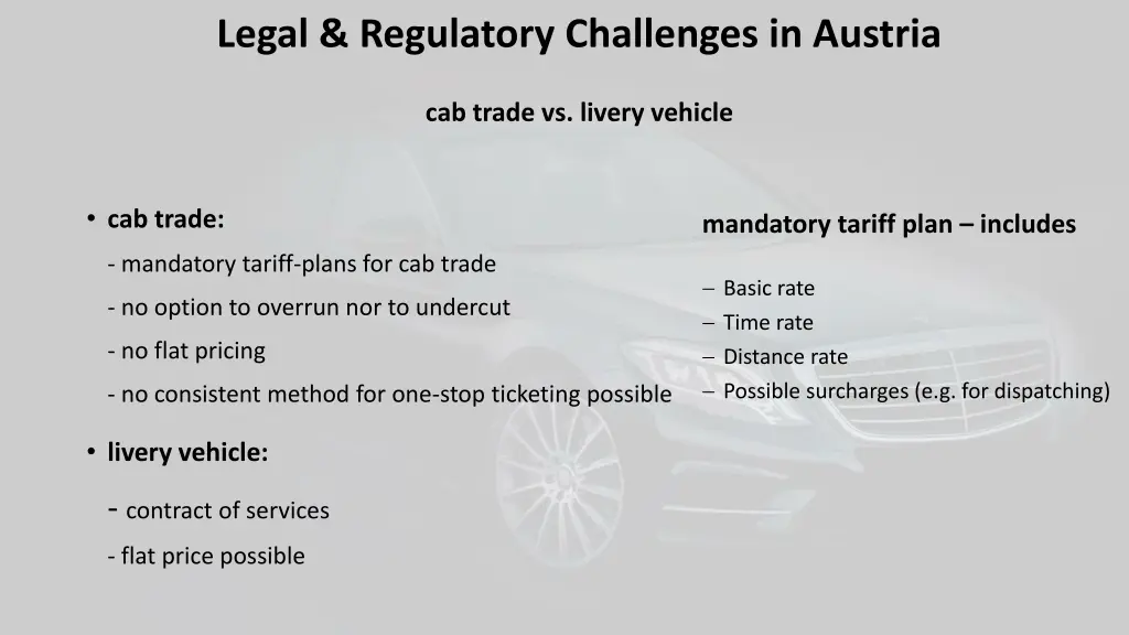 legal regulatory challenges in austria