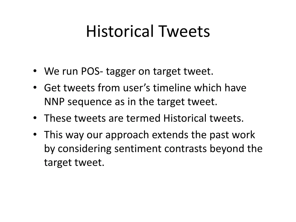 historical tweets