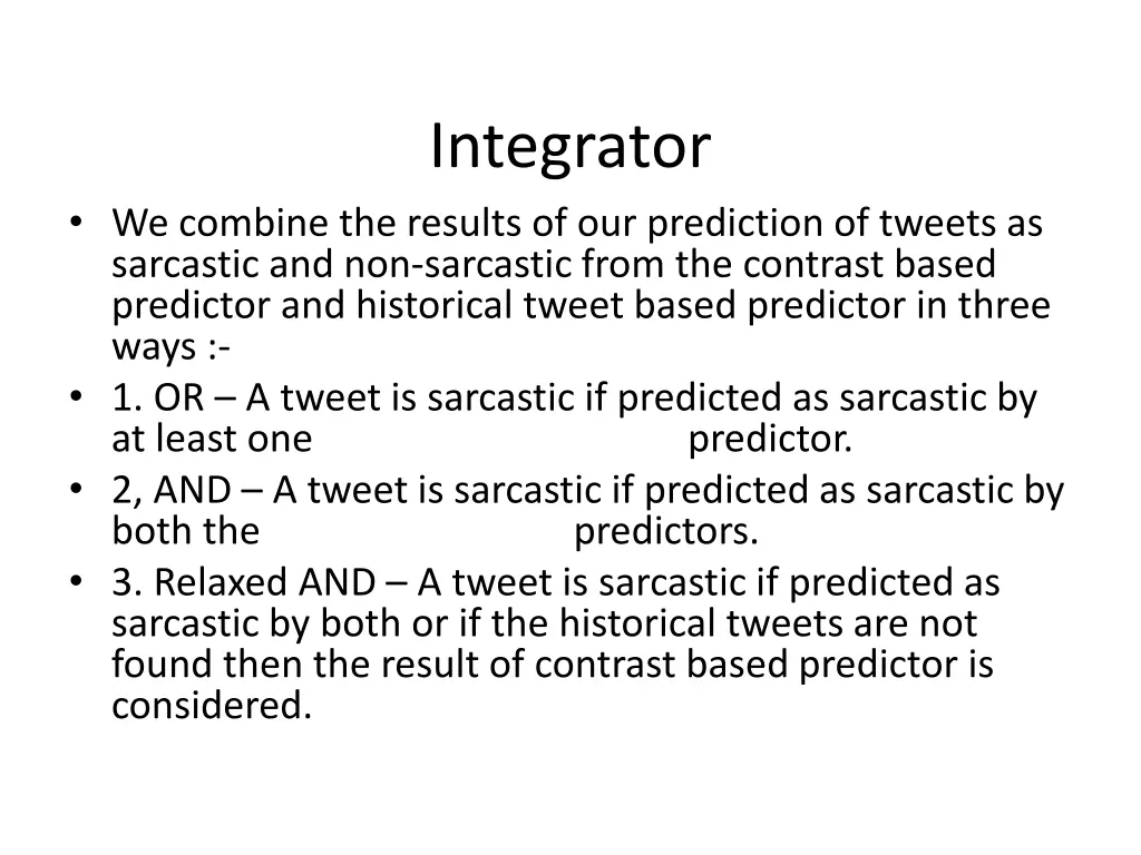 integrator